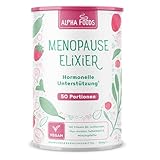 Menopause Elixier | 300g | Hormon Balance Pulver, nicht Kapseln | Hochdosiert Mönchspfeffer, Yamswurzel, Myo Inositol, Vitamin B6, D & Calcium | Wechseljahre Komplex | Vanille-Himbeer | Alpha Foods