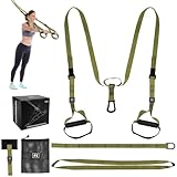 Noxtioanip Schlingentrainer, Sling Trainer für Ein Ganzkörpertraining, Suspension Trainer mit Türanker Einstellbar Fitness, Sling Trainer Set für Krafttraining, Home Workout, Out Indoor und Outdoor
