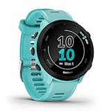 Garmin Forerunner 55 – GPS-Laufuhr mit 1,04“ Always-On-Farbdisplay, täglichen Trainingsempfehlungen, Laufzeitprognose, über 15 Sport-Apps und bis zu 14 Tagen Akkulaufzeit.