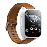 4G LTE Smartwatch Bluetooth Anrufe Herren Damen Dual Kamera 8MP + 5MP Alle Keramik Smart Watch Fitness Tracker mit SIM-Karte-Slot Unterstützung Alle Netzwerke Herzfrequenz Schlafmonitor 1.8' Sportuhr