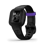 Garmin vívofit jr. 3 Marvel Black Panther – wasserdichter, digitaler Aktivitätstracker für Kinder ab 4 Jahren, großes 1,4 cm Display,Notfallkontakt,bis 1 Jahr Batterielaufzeit, Quiz (Generalüberholt)