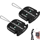 TYFYH 2 Stück Golf Ergebnis Zähler, Golf Scorer Zähler, Spieler Schlagzähler Golf Schlagzähler Golf Ergebnis Indikator Mini Quadrat Golf Zähler für 2 Players Score Counters