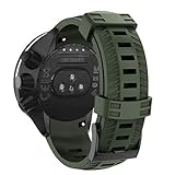 Armband Kompatibel mit Suunto 9/9 Baro Armband - Sport Silikon Uhrenarmband Replacement Wechselarmband Ersatzarmband für Suunto 9/9 Baro / 7 / D5 GPS-Sportuhr (Armeegrün, One Size)
