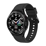 Samsung Galaxy Watch4 Classic, Runde Bluetooth Smartwatch, Wear OS, drehbare Lünette, Fitnessuhr, Fitness-Tracker, 46 mm, Black