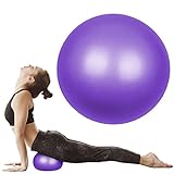 flintronic Gymnastikball Kleiner Pilates-Ball, 25cm Soft Yoga Ball, mit aufblasbarem Strohhalm, Anti-Burst-Übungsball für Yoga, Pilates, Balance, Physiotherapie, Stretching und Core-Fitness