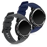 kwmobile 2X Sportarmband kompatibel mit Honor Watch GS Pro Armband - Fitnesstracker Band Set aus TPU Silikon