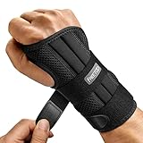 FREETOO Arzt Genehmigte Handgelenk Bandage mit 3 Schienen,Verstellbare Tag-Nacht-Handgelenkbandage für Männer Frauen,Bandage Handgelenk für Arthritis, Sehnenentzündung, Verstauchung, Sportschutz