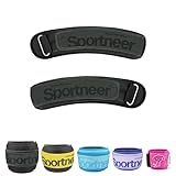 Sportneer Gewichtsmanschetten, Gewichtsmanschetten Fuß, 2 * 0,23kg/2 * 0,45kg/2 * 0,9kg/ 2 * 1,36kg /2 * 2,27kg Armgewichte Handgelenkgewichte Set, Laufgewichte für Hand- und Fußgelenke