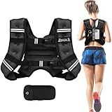 BAGAIL Gewichtsweste für Krafttraining, Brustgröße verstellbar, praktische Tasche, mit Eisensand gefüllte Gewichtsweste, ideal für Fitnessstudio-Workouts, Yoga-Training und Aerobic-Übungen