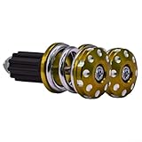 Motorrad-Lenkergriffkappe, 22 mm Gewichtsset für Vibrationsdämpfung und Stabilität (gelb)