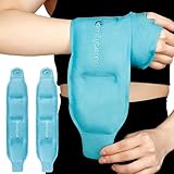 Comfytemp Kühlmanschette Handgelenk mit Klettverschluss（2 Stück）Kühlbandage,Gel Kühlpads für Karpaltunnelschmerzen Arthritis und SehnenscheidenEntzündung,Kalt Warm Kompresse Kühlpack