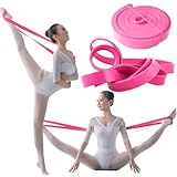 Fitnessband 208 cm,Naturlatex widerstandsbänder,Resistance Bänder for trainiert Kraft, Ausdauer, Koordination, weiches Ballett-Stretch-Band für volle Flexibilität(13mm Wide pink)