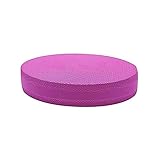 Ovale Balance Pads, Yoga Balance Pad Matte Balance Kissen Koordinationstrainer, Weich Komfortables Ganzkörpertraining Balance Pad für Fitness, Core Stability Krafttraining(Rosenrot)