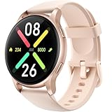 Parsonver Smartwatch Damen Herren mit 5ATM Wasserdicht, Schwimmuhr mit Telefonfunktion, Fitnessuhr mit 100+ Sportmodi, Herzfrequenz, Schlaftracking, Smart Watch für Android & iPhone (Roségold, 44 mm)