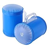 kinrguiyuez Wasser-Gewichtstaschen, 2X Trainingsgewicht Mit Wasserfüllung 5KG, Tragbarer Verstellbarer Muskel- Und Core-Trainer Hantelersatz Für Frauen Männer Anfänger Outdoor Training
