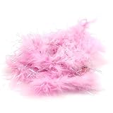 VYIBPDY Federboa für Frauen, Federboas, für Bastelarbeiten, Partyzubehör, Mädchen, Kostüm, für Tanzen, Hochzeit, Party, Cosplay, Halloween, 1 Stück