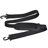 Universal Verstellbare Schulterriemen, Unbeweglichem Kissen und Zwei Balance-Schnallen Universal-Ersatzgurt mit für Laptoptaschen, Gepäcktaschen, Kamera, Reisetasche,Sporttaschen (Schwarz)