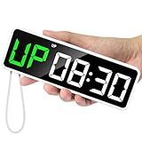 REACHER Tragbare Gym Timer & Uhr, Countdown/UP,Stoppuhr,Crossfit,Workout Intervall Sport Timer mit Leistungsstarke Batterie, Starkem Magnet, Lautstärkeregler, Digital Fitness Timer für Home Gym Garage