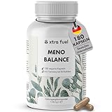 Wechseljahre Kapseln 180 Stück - Meno Balance - Natürliche Formel mit 500mg Yamswurzel, 340mg Rotklee, 200mg Baldrian-Extrakt, Eisen, Folsäure & B-Vitamine – laborgeprüfter Meno Komplex Wechseljahre