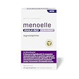 menoelle® OVULA med CERVIRON: Vaginalzäpfchen bei bakterieller Infektion & Pilz. Entzündung u. Scheidentrockenheit. Lindert Ausfluss, Brennen, Juckreiz, Geruch & Schmerzen beim Wasserlassen. 10 Stück.