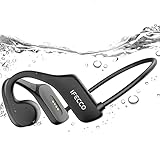 IFECCO Kopfhörer Schwimmen, Knochenschall Kopfhörer Bluetooth 5.3, IP68 wasserdichte Open Ear KopfhöRer mit 32GB Speicher MP3 Player, Unterwasser Sport Kopfhörer für Schwimmen Laufen Radfahren
