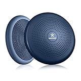 BODYMATE Ballsitzkissen inkl. Pumpe NAVY-PEONY 34cm Durchmesser - Balance-Kissen, Luftkissen, Balance Pad, Noppenkissen - Core-, Fitness-, Reha-, Koordinations- und Rückentraining