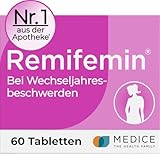 Remifemin 60 Tabletten - Medikament für Wechseljahre - bei leichten bis mittleren Wechseljahresbeschwerden - hormonfrei - pflanzliches Arzneimittel