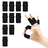 10 Stück Fingerbandage Fingerschutz Fingerlinge Trigger Fingerschiene Schutz Fingerverband Unterstützung Elastische Fingerbandagen Kompressionsschutz Schmerzlinderung Arthritis Sport Fingerbandage