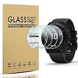 Diruite 4 Stück Displayschutz für Garmin Fenix 6X Pro/6X Pro Solar/6X Schutzfolie,HD Glas Displayschutzfolie für Garmin Fenix 6X Pro/6X Pro Solar/6X Intelligente Uhr