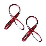 FORBELL Nylon Kletterschlinge, 18mm Nylon Sling Runner für Klettern, Schaukeln, Baumarbeiten, Outdoor-Aktivitäten (60 cm, Rot (2 Stück))