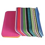 Yoga-Kniematte, kleines Fitness-Kissen, 39 x 21 cm, Pilates-Knieschoner zur Unterstützung von Knien, Ellbogen, Unterarmen und Handgelenke, 5 Stück