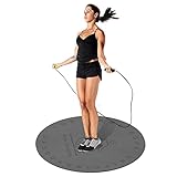 Springseilmatte, Jump-Mat, Yogamatte, Sportmatte Für Seilspringen, Runde Trainingsmatte, Langlebige Fitness-Polstermatte, Stoßdämpfung Matte, Rutschfest, Für Cross Rope-Übungen Im Innen Außenbereich