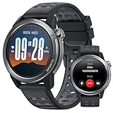 Mibro GS Active2 - Sportuhr GPS Leicht, Lauftrainingsplan Trainingsempfehlungen Marathon, Laufuhr 1,32' AMOLED, Wasserdicht,Sportdatenüberwachung, Navigation, Radfahren Schwimmen(Dunkelgrau)