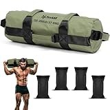 Yes4All Workout-Sandsäcke, robuste Sandsäcke für Fitness, Konditionierung, MMA & Kampfsport, armeegrün (Army Green), XL