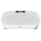 ChaCool Vibrationsplatte, Rüttelplatte Sport für zuhause - 99 Stufen - 5 Trainingsprogramme, Rüttelbrett Vibrationsboard bis 150 kg, Eingebauter Bluetooth-Lautsprecher