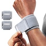 CAMBIVO Handgelenk Bandagen Krafttraining, 2 Stück Verstellbare Handgelenkstütze Wrist Wrap für Fitness, Gym, Sportschutz