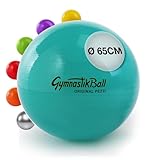 PEZZI - Gymnastikball Original Pezziball Standard 65cm Ø – Sitzball für Therapie, Sport & Büro - Universeller Trainingsball aus robustem PVC belastbar bis 400 kg – Grün