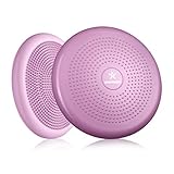 BODYMATE Ballsitzkissen inkl. Pumpe Princess-PINK 34cm Durchmesser - Balance-Kissen, Luftkissen, Balance Pad, Noppenkissen - Core-, Fitness-, Reha-, Koordinations- und Rückentraining