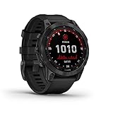 Garmin Fenix 7 Solar – robuste GPS-Multisport-Smartwatch mit 1,3“ Display, Solar-Ladelinse, Touch-/Tastenbedienung, TOPO-Karten, 60 Sport-Apps, Music, Pay. Bis zu 22 Tage Akkulaufzeit