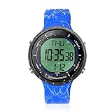 10 ATM 100m Wasserdicht Digitale Sportuhr zum Schwimmen und Tauchen, mit den Funktionen Chronograph, Stoppuhr, Timer, Countdown, Kalender, Duale Zeitzone, Wecker, 12oder 24 Stunden Format Umschaltbar