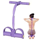 Fitness Widerstandsband - 8 Fache Röhren Pedal Trainings Widerstandsband Mit Griffe Seil, Fitnessbänder, Bauchtrainer, Workout Flexibilitätstraining Yoga Zubehör Für Anfängerinnen Und Bein Arm Übungen