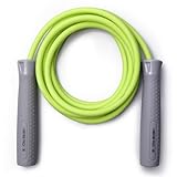 HEREROPE Springseil mit Gewichten, 8mm dickes Seil mit 360°-Drehung, verstellbarer Länge, rutschfester Griff, schweres Seilspringseil für Ganzkörper-Cardio, HIIT, MMA, Muskel