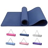 Good Nite Gymnastikmatte Yogamatte Fitnessmatte Rutschfest Trainingsmatte Sport Turn Matten Pilates Matte Bodenturnmatte Mit Tragegurt 183 x 61 x 0.6 cm (Marine)