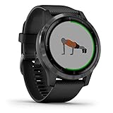 Garmin vívoactive 4 – wasserdichte GPS-Fitness-Smartwatch mit Trainingsplänen und animierten Übungen. Herzfrequenzmessung, 20 Sport-Apps, 8 Tage Akkulaufzeit, kontaktloses Bezahlen (Generalüberholt)