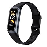 ZuJxiou Fitness Tracker 1,10' Screen Smartwatch Herren Damen, Aktivitätstracker Fitnessuhr Smart Watch mit 24h Herzfrequenz, Schlaf, Blutdruck Monitor, Sportuhr für iOS Android (Schwarz)