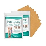 Patch 𝐁ehandlung 𝐊rampfadern,𝐕𝐚𝐫icose 𝐕𝐞𝐢ns Nano Pflaster für Beine,Beruhigende Beinpflaster,Plaster für Männer Frauen,beruhigendes atmungsaktives Hautpflege (2 Packung, 8 Stück/Packung)