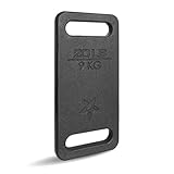 Yes4All ZXSV Gusseisen Ruck Plate Gewichte, 9 KG | 20 PFUND, Schwarz - Einzeln