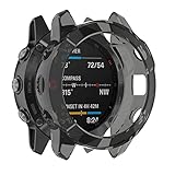 HOMTERN Hüllen kompatibel mit Garmin Fenix 6X und Fenix 6X Pro Hülle, flexible TPU-Schutzhülle, stoßfest, kratzfest