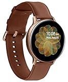 Samsung Galaxy Watch Active2, Fitnesstracker aus Edelstahl, großes Display, ausdauernder Akku, wassergeschützt, 44 mm, Bluetooth, Gold