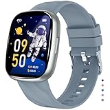 PTHTECHUS Kinder Smartwatch für Jungen Mädchen, 1.75 HD Voll Touchscreen Fitnessuhr, IP68 wasserdichte Fitness Aktivitäts Uhr Schrittzähler, Wecker, 42 Sportmodi, Kinderuhr Telefon für Teenager